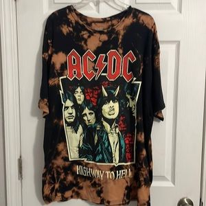 Oversized Band Tee- AC/DC